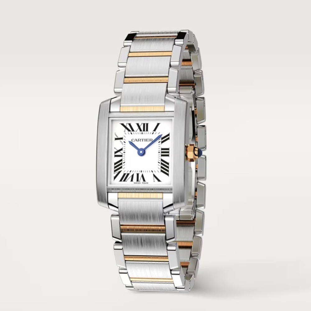 ⏱️ CARTIER TANK FRANÇAISE WATCH Small 2-Tone Gold & Steel - Picture 1 of 4